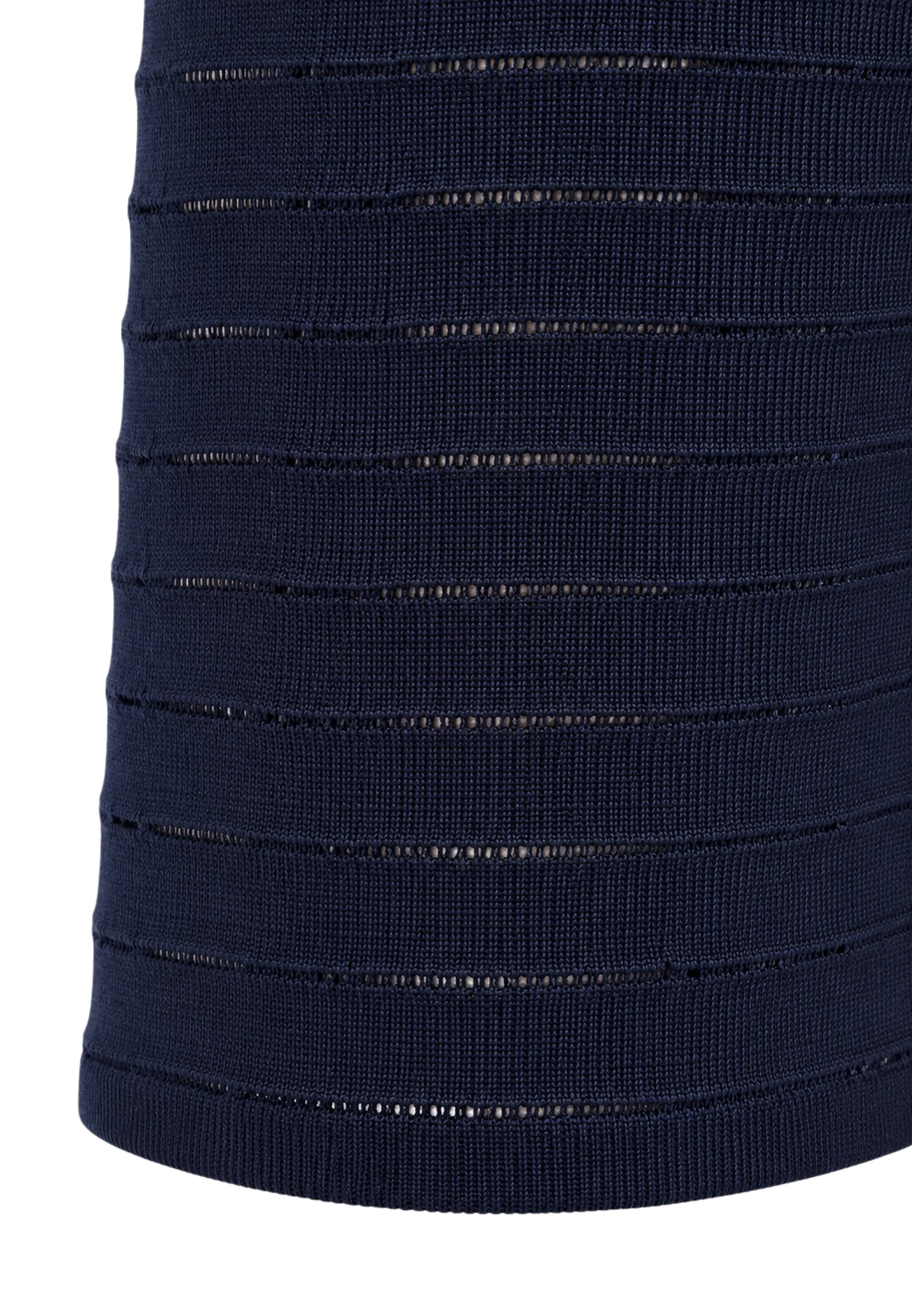 CILYON Mysteria LS Paneled Dress in navy blue — panel knit detail