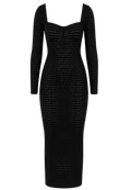 CILYON Mysteria LS Paneled Dress in black — front view