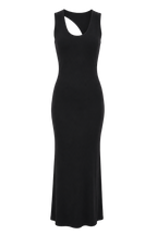 Magnifique Cut Out Long Dress Black