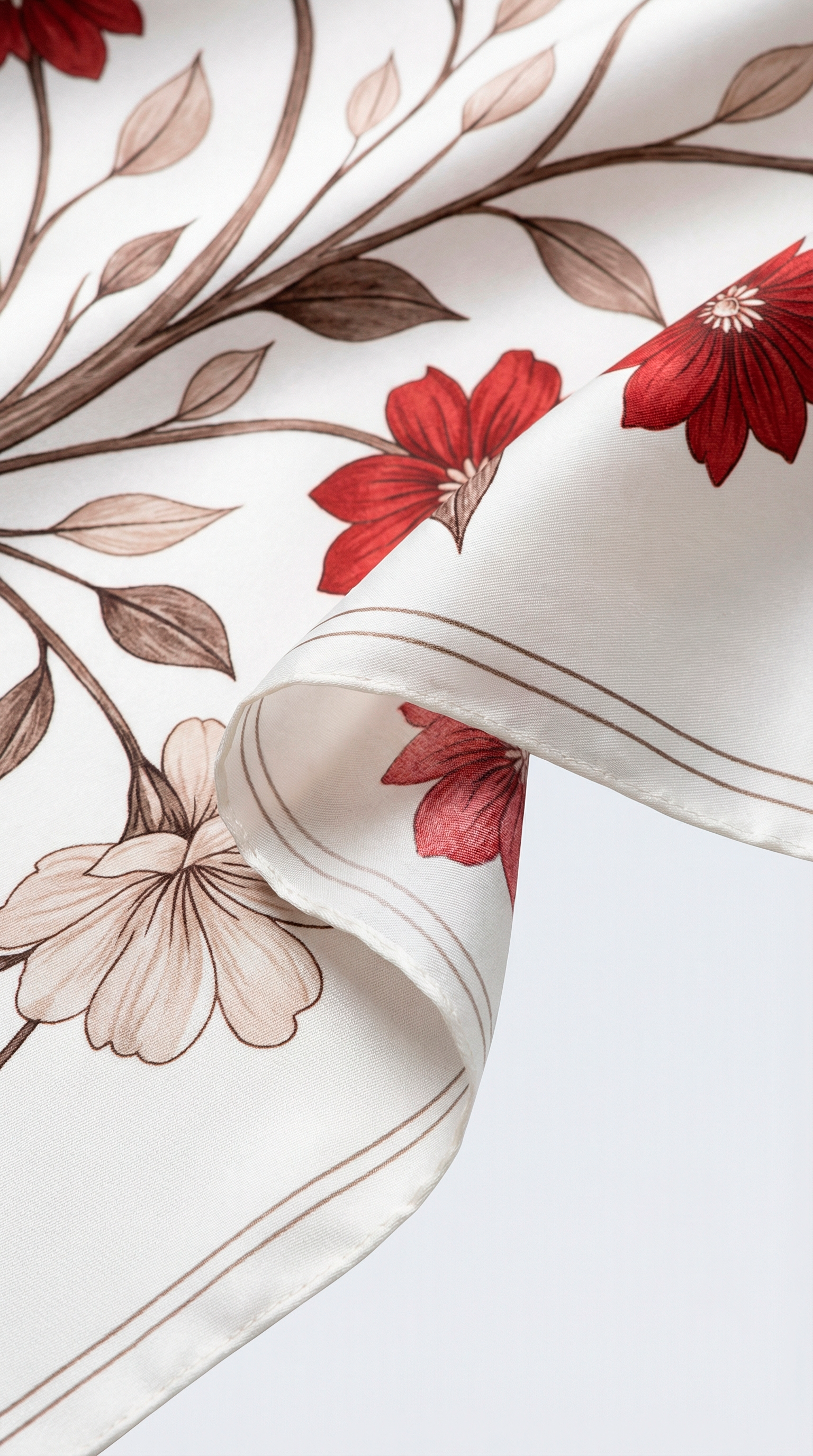 C1 Mulberry Silk Scarf Beige