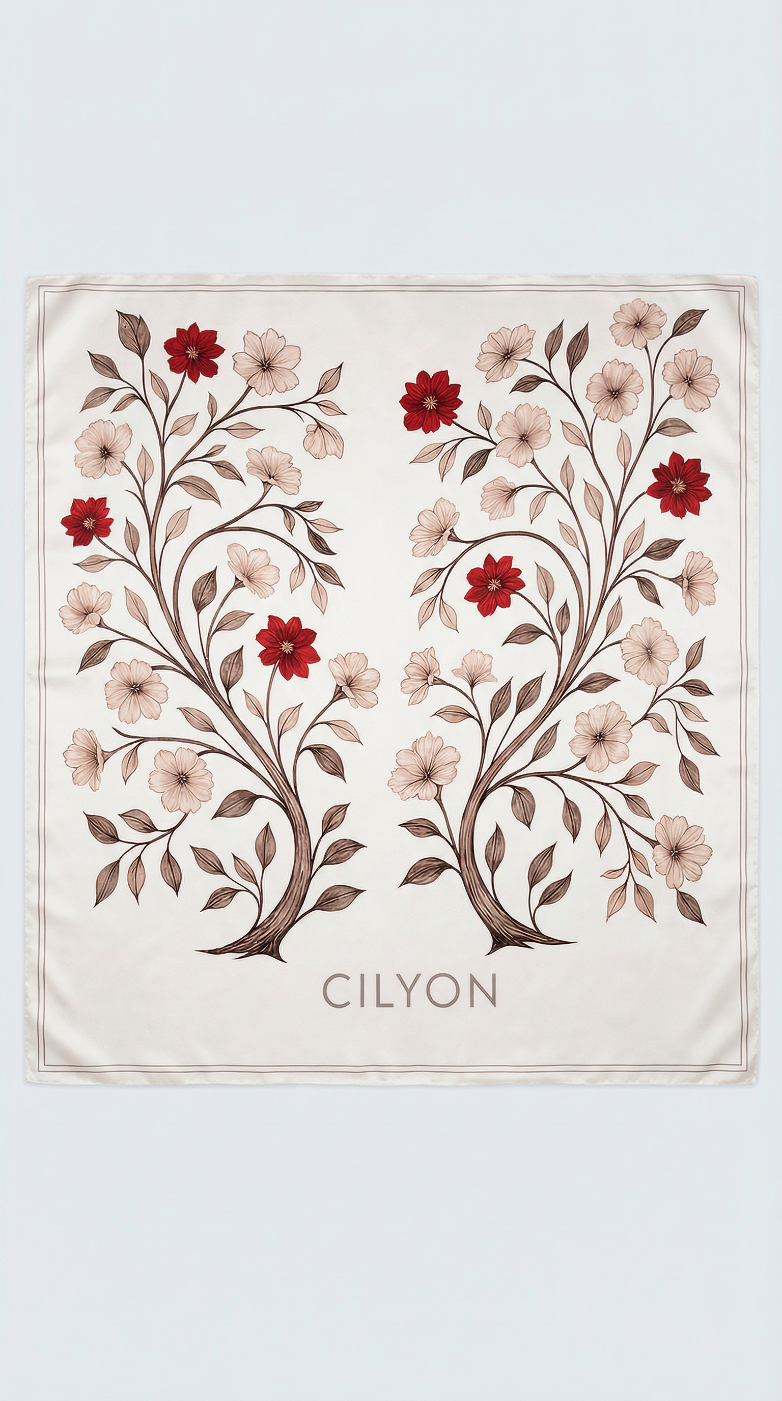 C1 Mulberry Silk Scarf Beige