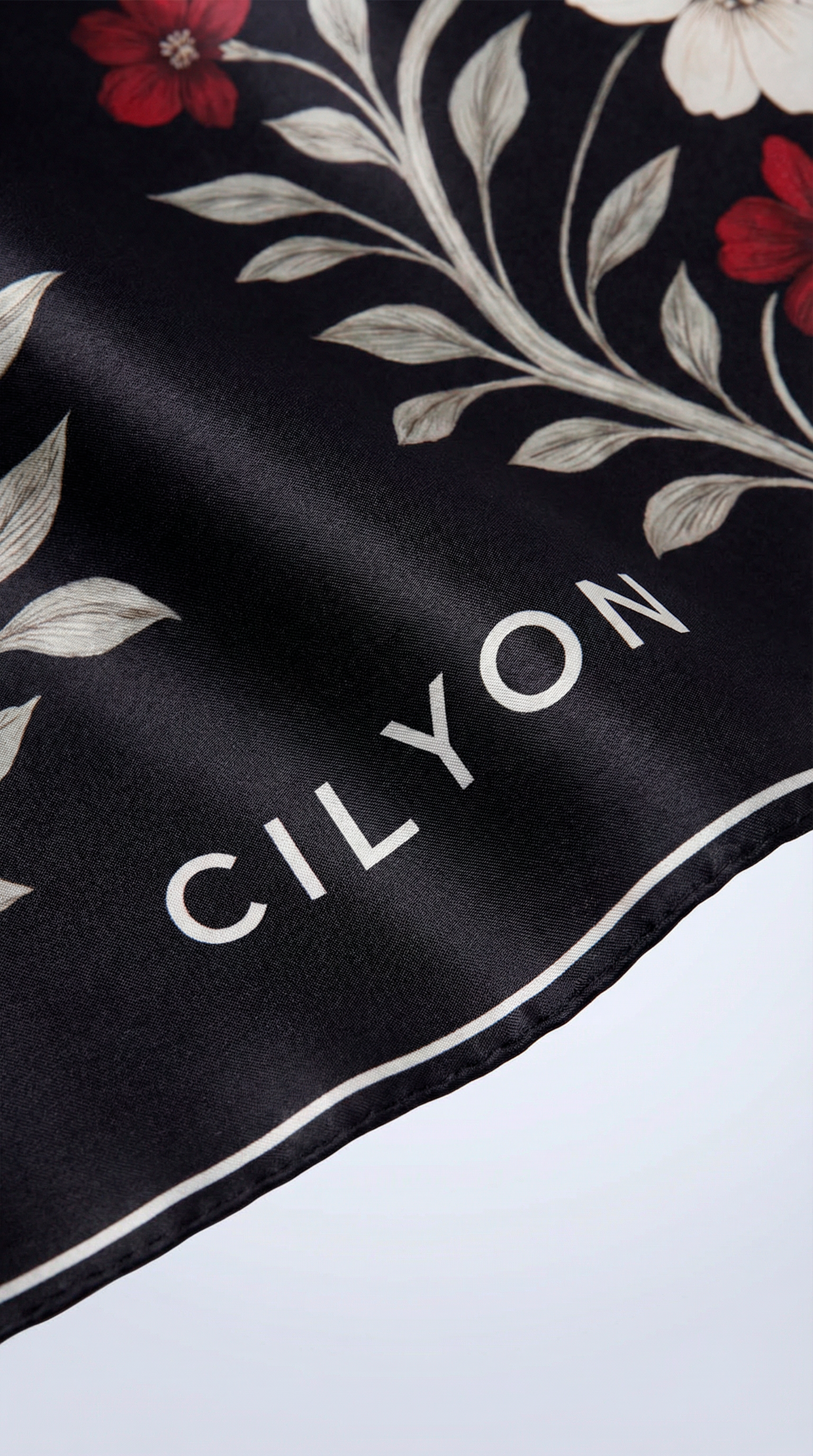 C1 Mulberry Silk Scarf Black